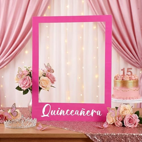 Breezehug 32 x 24'' Wedding Quinceanera Photo Booth Prop Picture Frame