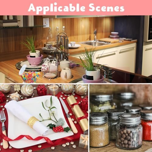 Atarvana Plastic Candy Jars 72oz Set of 4, Hexagon Candy Containers with Airtight Lids for Candy Buffet, Kitchen Storage Containers Set