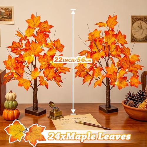 EAMBRITE Fall Decorations for Home Fall Maple Tree Fall Decor Fall Trees