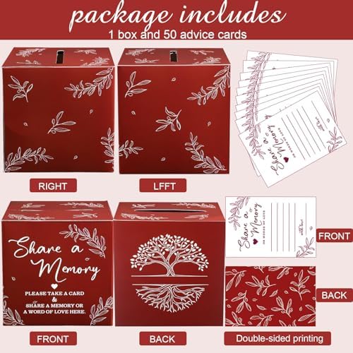 Pajean 50 Share a Memory Cards and Box, Red, Special