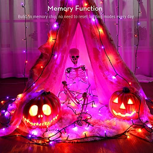 Brizled Outdoor Halloween Lights, 164FT 500 LED Halloween String Lights