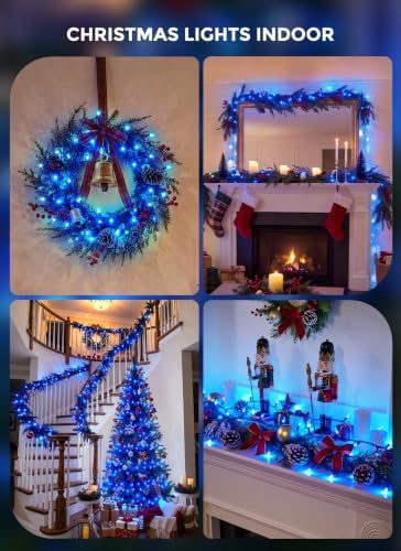 LED Christmas Lights Indoor Outdoor, 33FT 100 Count Mini String Lights