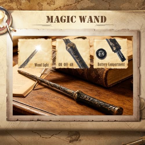 20PCS Halloween Flameless Floating Candles with Wand Remote & Witch Hat