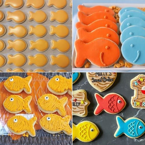 MrCookie Goldfish/Fish Cookie Cutters,Thickened Stainless Steel.