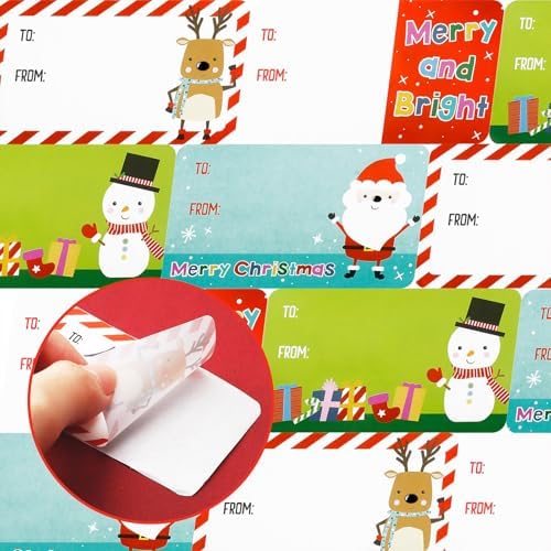 Outus 500 Pcs Christmas Gift Tags,Classic Style,2.95 x 1.6 Inch (Pack of 2)