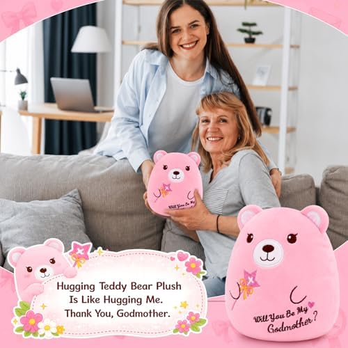 Godmother Proposal Gift Teddy Bear Plush - Will You Be My Godmother