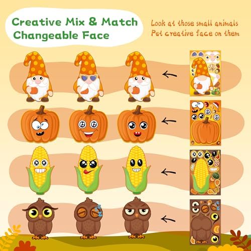 Fall Stickers 48 Sheets Fall Party Favors Crafts for Kids Toddlers