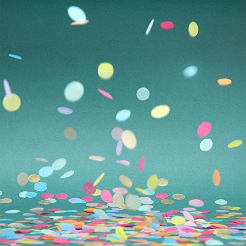 TecUnite Colorful Confetti Tissue Table Confetti, 1.5 cm