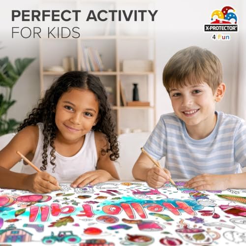 X-Protector Giant Fall Coloring Poster - 75"x30" Large Coloring Sheets