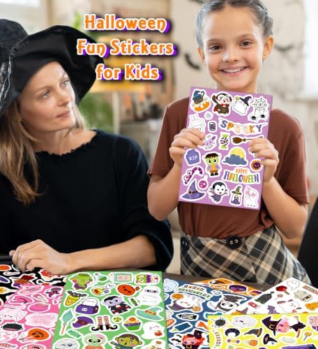 Halloween Stickers, Halloween Party Favors,Classroom Rewards Games Crafts