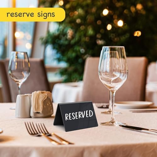 PigPotParty Acrylic Mini Chalkboard Signs, 12 Pcs 4"x3" Small Food Labels