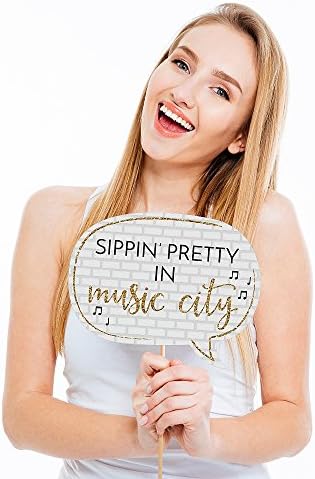 Nash Bash Bridal Shower Photo Booth Prop Kit, DIY Cardstock Props - 20pc