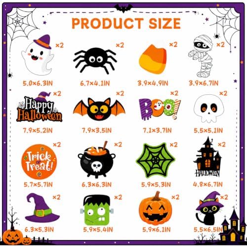 Halloween Hanging Decorations,Halloween Ghost Streamers,Cute Spooky Ghost Pumpkin Witch Hats Ceiling Hanging Swirls, Halloween Decorations Indoor for Office Classroom