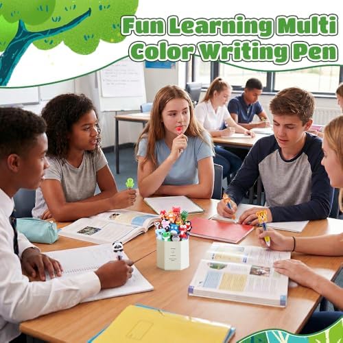 36PCS Mini Animal Pens Multicolor 4-in-1 Bulk Cute Pens for Party Favors