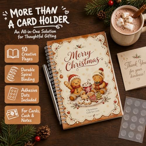 Christmas Gift Card Book,Merry Christmas Gift Card Booklet for Adults Teens
