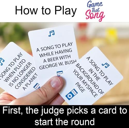 Game That Song 2000's Mix Expansion - 50 New Cards - Music Card Game for Family, Adults, and Teens. Hilarious, Addictive, and Competitive Fun for Game Nights!