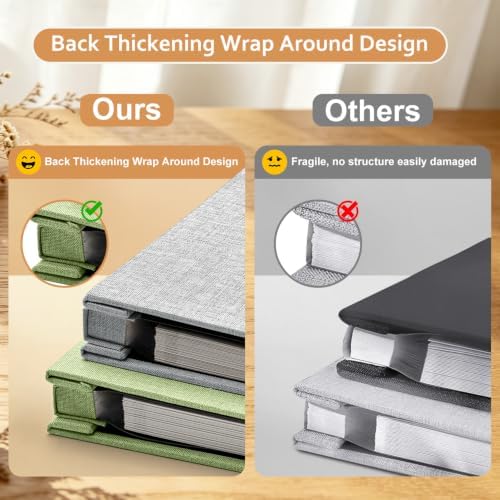 Large Self Adhesive Scrapbook Album, 60 Sheets 120 Pages Photo Book for Birthday Gifts for Women Mom Wedding Baby Family Travel