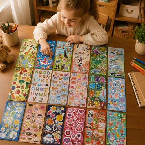 36 Sheets Stickers for Kids - Cute Stickers Pack for Scrapbook