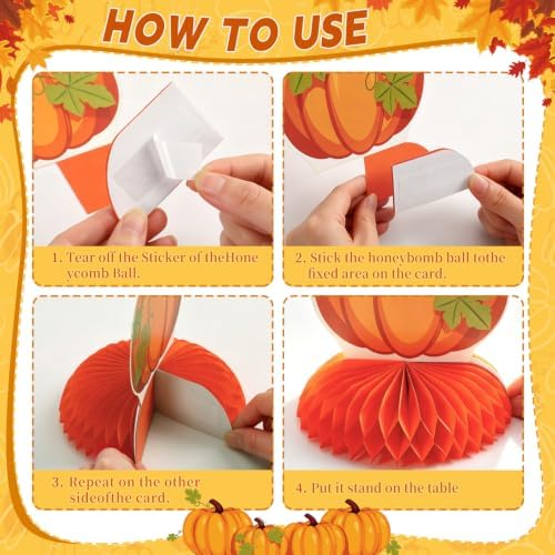 JULMELON 8 Pcs Friendsgiving Centerpieces Thanksgiving Table Decorations