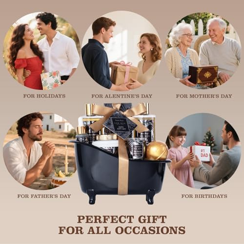 Gift for Dad Spa Gifts for Men Bath & Body Kit Spa Gift Set, Man Spa Basket
