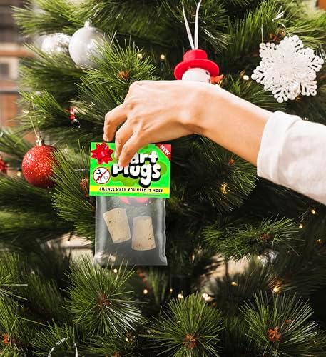 Jergrim Funny Stocking Stuffers Fart Plug Gag Gift, Novelty Christmas Party Gift Prank & White Elephant Gifts For Adults, Boyfriend, Husband, Friends, Prize For Christmas Games, Birthday, Secret Santa