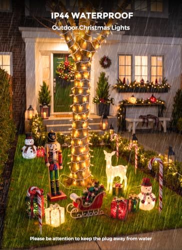 LED Christmas Lights Indoor Outdoor, 33FT 100 Count Mini String Lights