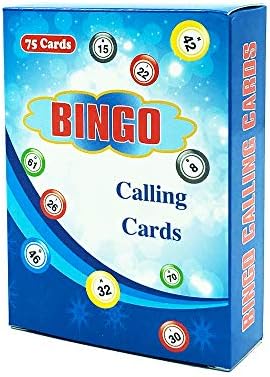 Yuanhe 2.5"X3.5" Bingo Calling Cards - Colorful and Durable Bingo Cards for Bingo Games, Complete Deck of 75 Numbers(B1-O75) (Pack of 2)