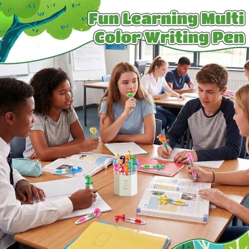36pcs Mini Multicolor Dinosaur Pens in One for Party Favors Birthdays Gifts