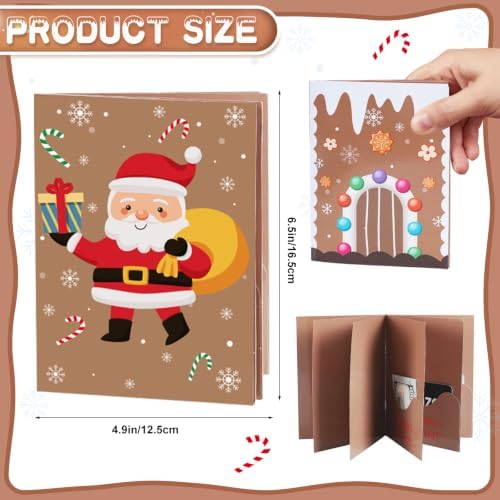 6 Set/30 Slots Christmas Gift Card Booklet with Envelopes
