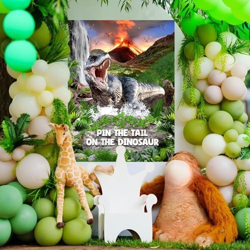 Faccito Pin Tail on Dinosaur Birthday Games Dinosaur Party Decorations