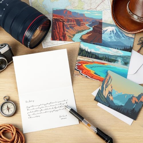 48 Pack Blank Cards National Parks Blank Greeting Cards and Envelopes