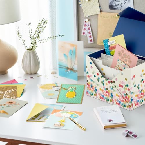 Hallmark All Occasion Handmade Boxed Set of Assorted Greeting Cards with Card Organizer (Pack of 24)—Birthday, Baby, Wedding, Sympathy, Thinking of You, Thank You, Blank