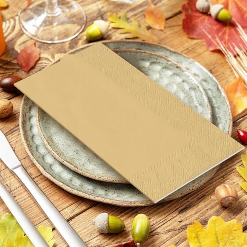 Whaline 120Pcs Fall Guest Napkins 6 Autumn Colors Disposable Napkin Multi-Color Paper Dinner Hand Towels for Fall Harvest Thanksgiving Tableware Supplies