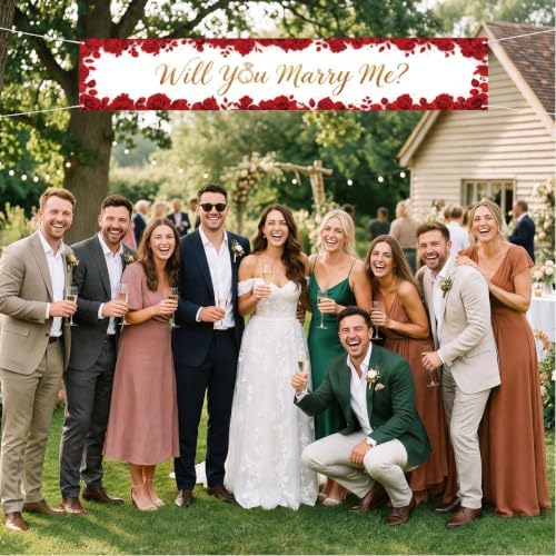 Will You Marry Me Wedding Decor Banner Marriage Proposal Decorations