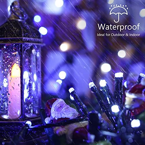 Brizled Blue White Christmas String Lights Indoor Outdoor, 78.74ft 240 LED