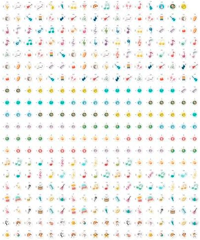 Small Music Stickers, Cute Music Note Stickers for Water Bottles, Laptop, Scrapbooking, Musical Decals Waterproof - Funny Musical Gifts for Men & Women