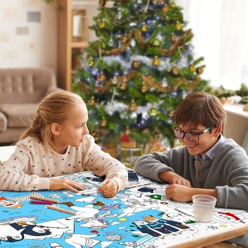 SPERINGEEN Winter Tablecloth Decorations, Holiday Crafts for Kids
