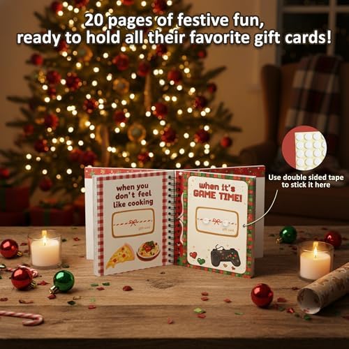 Christmas Gift Card Book, Stocking Stuffers for Teens Teen Girls Teen Boys