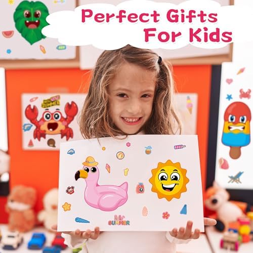 Summer Stickers 48 Sheets Summer Party Favors Crafts Kids Toddlers