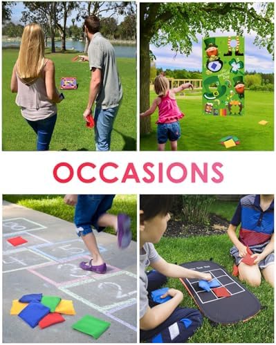 TINDTOP Small Bean Bags for Tossing, Cornhole Outdoor Toss Gaming