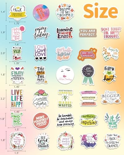 300 PCS Inspirational Stickers for Adults, Scrapbook Vision Board Supplies