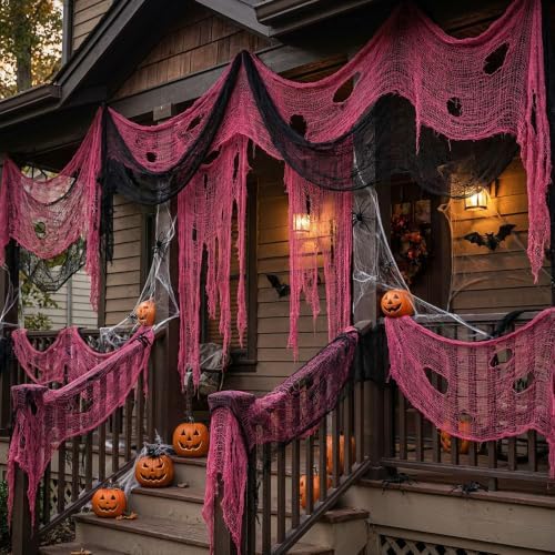 10 Pcs Halloween Creepy Cloth, 72 x 30 Inch Scary Spooky Fabric Cloth
