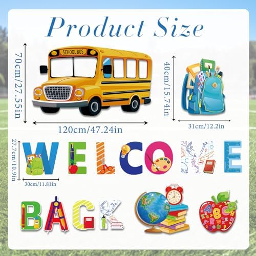 Back to School Yard Signs - 15 Pcs Welcome Back to School Sign