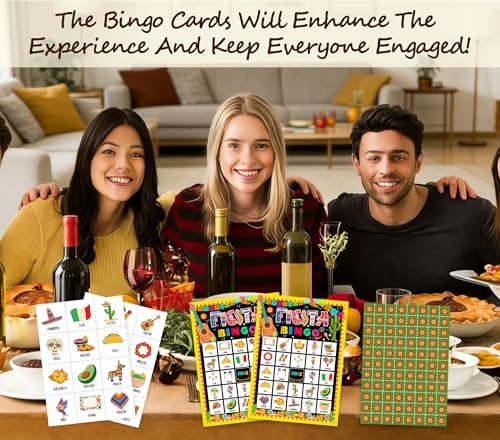 Detective Bingo Game Cards for Adults, Spy Bingo Cards Game for Family Holidays Friends Gatherings, Ideal for Mystery Themed Party Games, 24 Players Birthday Party Supplies Favors, 014
