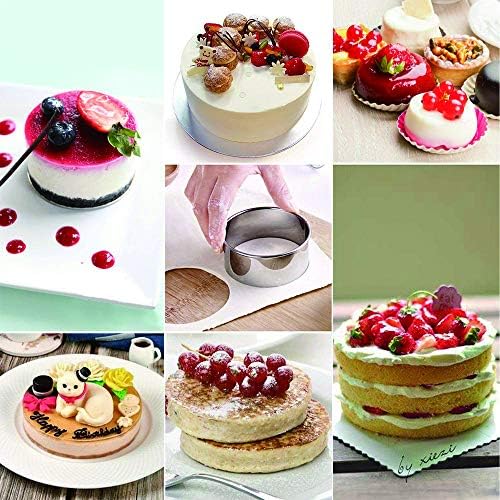 Bukuwa 12 Pcs Round Cookie Biscuit Cutter Set, Graduated Circle Cutters
