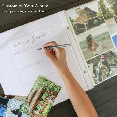 Family Photo Album 4x6 Pictures Large Linen Picture Book