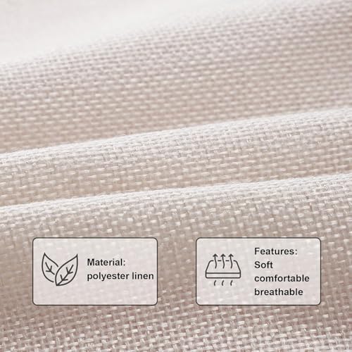 Hongsome Easter Decor-Throw Pillow Covers 20x20in Set of 4,Spring Linen Pillow Case with Bunny and Egg for Large Couch Sofa Home Indoor Outdoor Holiday Home Decorations