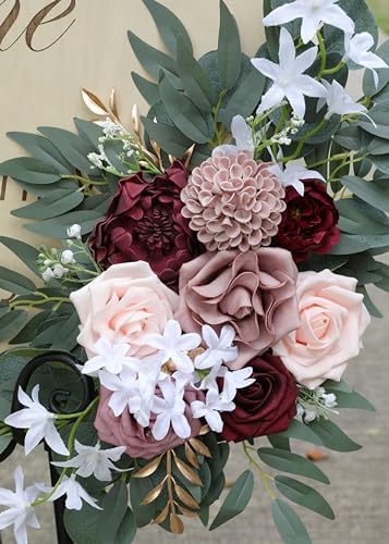 ponatia Artificial Wedding Arch Flowers Set of 2