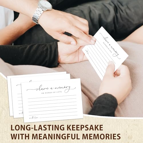 Share A Memory Cards for Celebration Of Life - Set of 50 Memorial Cards for Weddings, Anniversaries, Memorials, Funerals, Birthdays, Graduation, Retirement, Going Away -A08