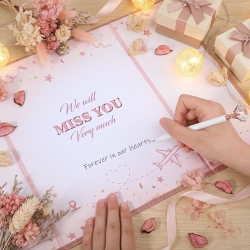 Pink Farewell Guest Book Alternative, 18X12 in, Retirement Sign Board